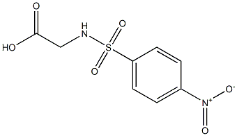 {[(4-nitrophenyl)sulfonyl]amino}acetic acid Structure