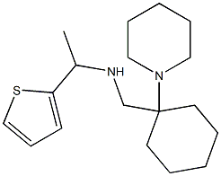 {[1-(piperidin-1-yl)cyclohexyl]methyl}[1-(thiophen-2-yl)ethyl]amine Structure