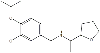 {[3-methoxy-4-(propan-2-yloxy)phenyl]methyl}[1-(oxolan-2-yl)ethyl]amine Structure