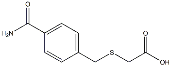 {[4-(aminocarbonyl)benzyl]thio}acetic acid Structure