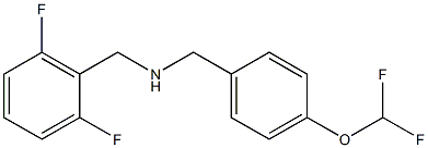 {[4-(difluoromethoxy)phenyl]methyl}[(2,6-difluorophenyl)methyl]amine 구조식 이미지