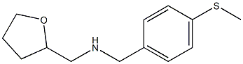 {[4-(methylsulfanyl)phenyl]methyl}(oxolan-2-ylmethyl)amine 구조식 이미지