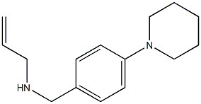 {[4-(piperidin-1-yl)phenyl]methyl}(prop-2-en-1-yl)amine Structure