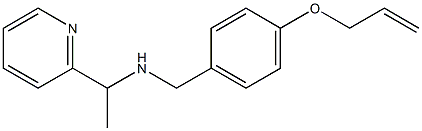 {[4-(prop-2-en-1-yloxy)phenyl]methyl}[1-(pyridin-2-yl)ethyl]amine Structure