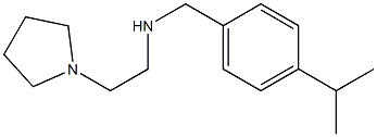 {[4-(propan-2-yl)phenyl]methyl}[2-(pyrrolidin-1-yl)ethyl]amine Structure
