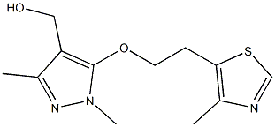 {1,3-dimethyl-5-[2-(4-methyl-1,3-thiazol-5-yl)ethoxy]-1H-pyrazol-4-yl}methanol 구조식 이미지