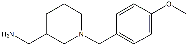 {1-[(4-methoxyphenyl)methyl]piperidin-3-yl}methanamine 구조식 이미지