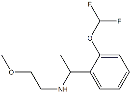 {1-[2-(difluoromethoxy)phenyl]ethyl}(2-methoxyethyl)amine Structure