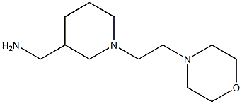 {1-[2-(morpholin-4-yl)ethyl]piperidin-3-yl}methanamine Structure