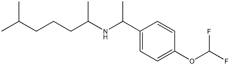 {1-[4-(difluoromethoxy)phenyl]ethyl}(6-methylheptan-2-yl)amine Structure