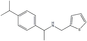 {1-[4-(propan-2-yl)phenyl]ethyl}(thiophen-2-ylmethyl)amine 구조식 이미지