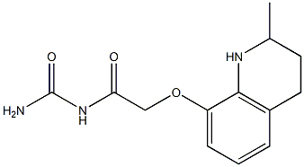 {2-[(2-methyl-1,2,3,4-tetrahydroquinolin-8-yl)oxy]acetyl}urea Structure