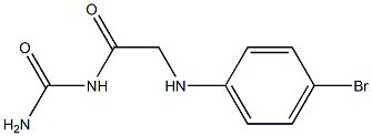{2-[(4-bromophenyl)amino]acetyl}urea Structure