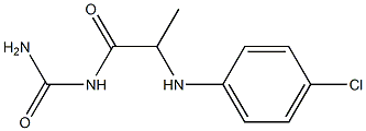 {2-[(4-chlorophenyl)amino]propanoyl}urea Structure