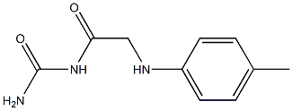 {2-[(4-methylphenyl)amino]acetyl}urea 구조식 이미지