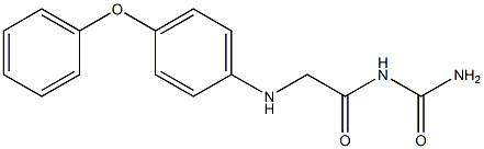 {2-[(4-phenoxyphenyl)amino]acetyl}urea Structure