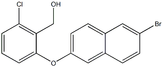 {2-[(6-bromonaphthalen-2-yl)oxy]-6-chlorophenyl}methanol Structure