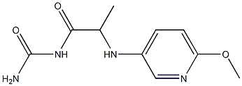 {2-[(6-methoxypyridin-3-yl)amino]propanoyl}urea Structure