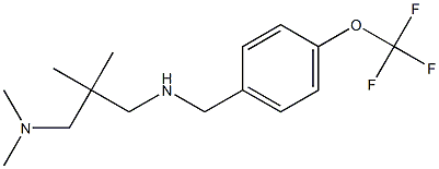 {2-[(dimethylamino)methyl]-2-methylpropyl}({[4-(trifluoromethoxy)phenyl]methyl})amine Structure