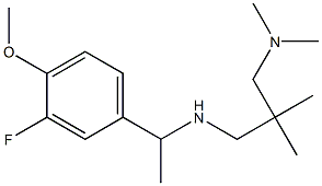 {2-[(dimethylamino)methyl]-2-methylpropyl}[1-(3-fluoro-4-methoxyphenyl)ethyl]amine Structure