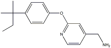 {2-[4-(2-methylbutan-2-yl)phenoxy]pyridin-4-yl}methanamine Structure