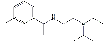 {2-[bis(propan-2-yl)amino]ethyl}[1-(3-chlorophenyl)ethyl]amine 구조식 이미지