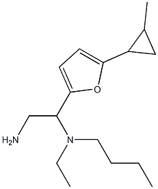 {2-amino-1-[5-(2-methylcyclopropyl)furan-2-yl]ethyl}(butyl)ethylamine 구조식 이미지