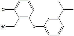 {2-chloro-6-[3-(propan-2-yl)phenoxy]phenyl}methanol 구조식 이미지