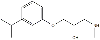 {2-hydroxy-3-[3-(propan-2-yl)phenoxy]propyl}(methyl)amine 구조식 이미지