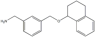 {3-[(1,2,3,4-tetrahydronaphthalen-1-yloxy)methyl]phenyl}methanamine 구조식 이미지