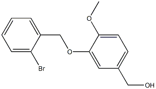 {3-[(2-bromophenyl)methoxy]-4-methoxyphenyl}methanol 구조식 이미지