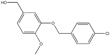 {3-[(4-chlorophenyl)methoxy]-4-methoxyphenyl}methanol 구조식 이미지