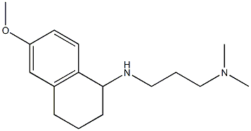 {3-[(6-methoxy-1,2,3,4-tetrahydronaphthalen-1-yl)amino]propyl}dimethylamine 구조식 이미지