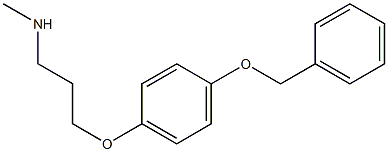 {3-[4-(benzyloxy)phenoxy]propyl}(methyl)amine 구조식 이미지