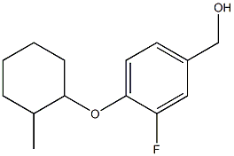 {3-fluoro-4-[(2-methylcyclohexyl)oxy]phenyl}methanol Structure