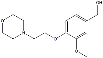 {3-methoxy-4-[2-(morpholin-4-yl)ethoxy]phenyl}methanol Structure