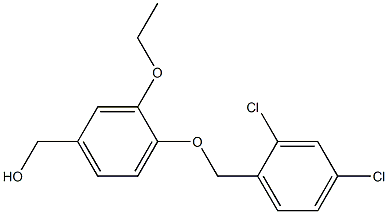 {4-[(2,4-dichlorophenyl)methoxy]-3-ethoxyphenyl}methanol 구조식 이미지