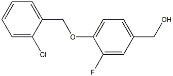 {4-[(2-chlorophenyl)methoxy]-3-fluorophenyl}methanol Structure