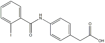 {4-[(2-iodobenzoyl)amino]phenyl}acetic acid 구조식 이미지