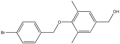 {4-[(4-bromophenyl)methoxy]-3,5-dimethylphenyl}methanol Structure