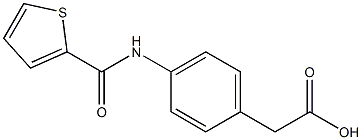 {4-[(thien-2-ylcarbonyl)amino]phenyl}acetic acid Structure