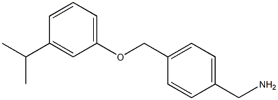 {4-[3-(propan-2-yl)phenoxymethyl]phenyl}methanamine Structure
