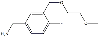 {4-fluoro-3-[(2-methoxyethoxy)methyl]phenyl}methanamine Structure