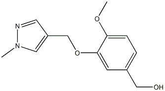 {4-methoxy-3-[(1-methyl-1H-pyrazol-4-yl)methoxy]phenyl}methanol Structure