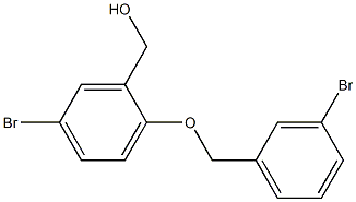 {5-bromo-2-[(3-bromophenyl)methoxy]phenyl}methanol Structure