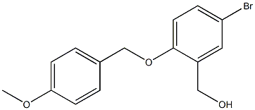 {5-bromo-2-[(4-methoxyphenyl)methoxy]phenyl}methanol 구조식 이미지