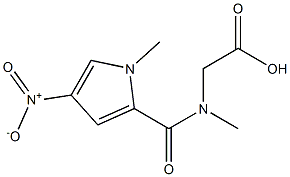 {methyl[(1-methyl-4-nitro-1H-pyrrol-2-yl)carbonyl]amino}acetic acid 구조식 이미지