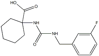 1-({[(3-fluorobenzyl)amino]carbonyl}amino)cyclohexanecarboxylic acid Structure