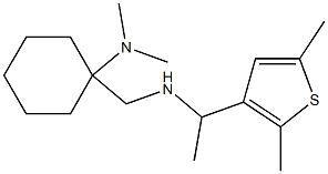 1-({[1-(2,5-dimethylthiophen-3-yl)ethyl]amino}methyl)-N,N-dimethylcyclohexan-1-amine Structure