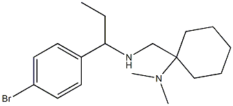 1-({[1-(4-bromophenyl)propyl]amino}methyl)-N,N-dimethylcyclohexan-1-amine Structure